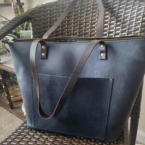 Portland Leather Large Zip Tote